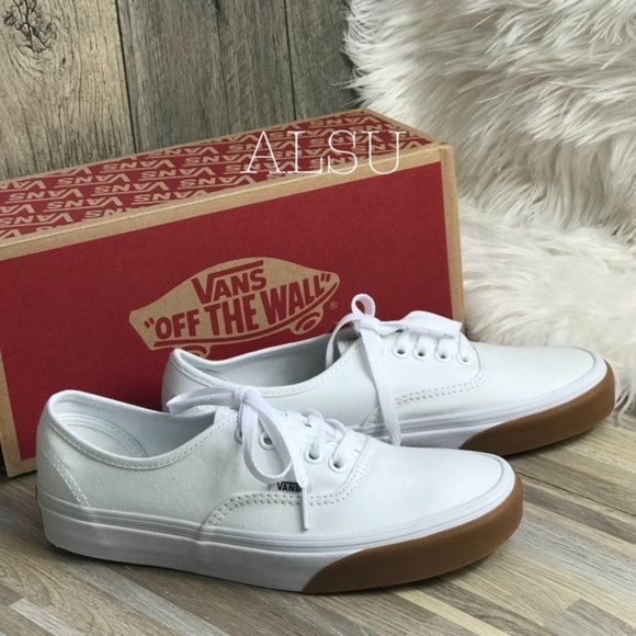 Vans Shoes - NWT VANS Authentic Gum Bumper True White Women’s